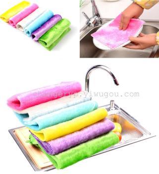 Oil Absorbing Bamboo Fiber Kitchen Cleaning Cloth Oil-Free
