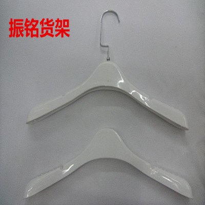 Factory direct women, non slip household white plastic clothes hanger