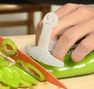 creative home new kitchen good helper new smiley-shaped vegetable cutting hand guard safety protection finger