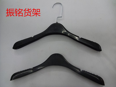 Factory direct women, non slip black plastic home black plastic hangers