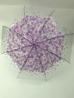 Cherry Blossom Umbrella Straight Umbrella Poe Plastic Umbrella Normal Umbrella Type