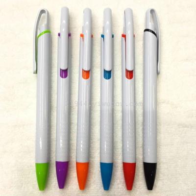 New advertising ball point pen gift pen (solid color bar)