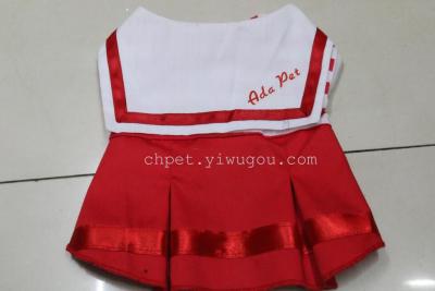 New star pet stripe clothing skirt vest summer style