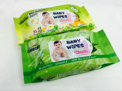 Direct manufacturers 72 pieces of baby wipes baby wipes care wipes