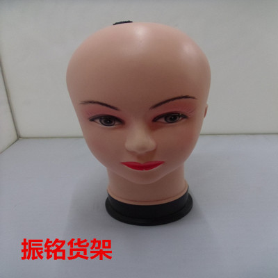 Factory outlet large woman head female models head wig scarf hat female head