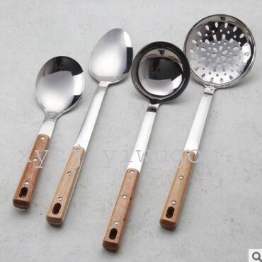 spoon scoop wooden kitchen utensils 3 sets of kitchen gifts seven per cent art wooden handle kitchen set