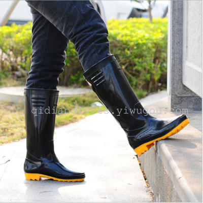 Manufacturers selling 2881 men Zhuang high rain boots boots waterproof non slip shoes water safety Dichotomanthes