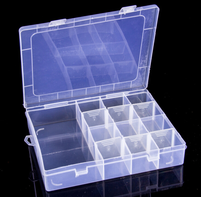 Transparent plastic jewelry box storage box plastic medicine box storage box arrangement box