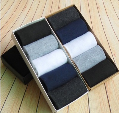 The new boxed color in autumn socks socks business men's casual socks