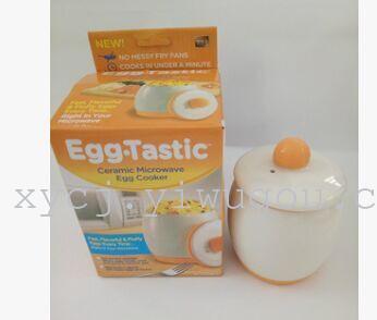 TV New Microwave Oven Egg Boiler Cup Mini Egg Steamer Ceramic Cup Egg Boiler