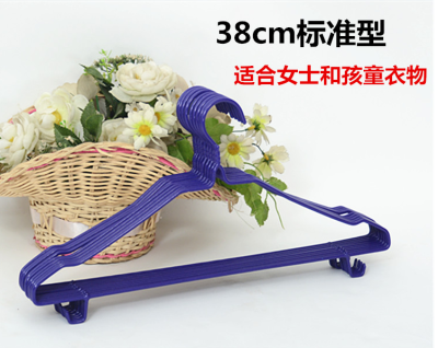 Clothes hangers wholesale clothes hang iron wire leaching plastic dry wet belt hook adult clothes rack clothes rack.