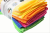 Superfine fiber color stripe cleaning cloth 5PCS super absorbent cloth towel