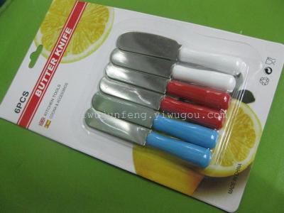 Stainless steel butter knife HF with plastic handle