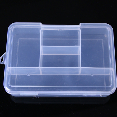 Five compartments ments can open the box with lid jewelry sorting box storage box
