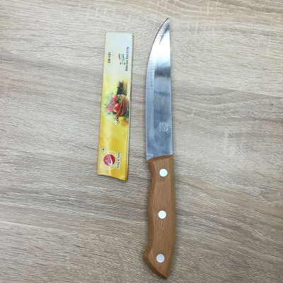 Wooden handle fruit knife factory direct selling plastic handle fruit knife stainless steel knife kitchen supplies