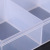 6-grid transparent bead electronic accessories button bead rectangular plastic box