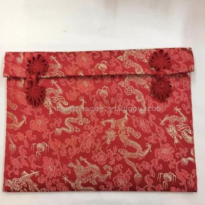 Gift Money Bag 100,000 Ancient Wedding Tie Bags Portable Bride Price Boxes Red Envelope Bag Engagement Big Box Wedding Customization