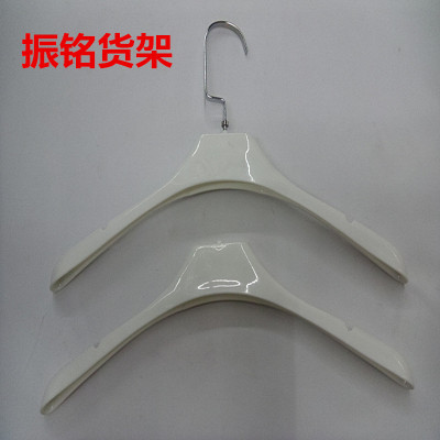 Factory direct women, non slip white plastic clothes hanger