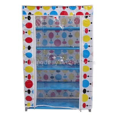 Five layer coated cloth dust simple shoe 5 layers of cloth non-woven shoe rack rack