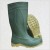 PVC Boots yellow bottom green top rain shoes Green rain shoes industrial shoes