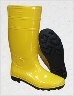 Yellow Rain boots PVC rain boots Black bottom Yellow Face rain boots Industrial rain boots labor protection shoes