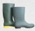 PVC Boots yellow bottom green top rain shoes Green rain shoes industrial shoes