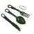 Factory direct selling outdoor knife and fork spoon plastic three sets of environmental protection high temperature