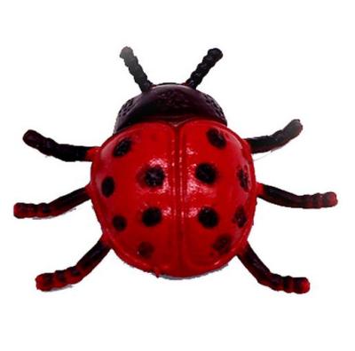 New Children's Cognitive Product Simulation Ladybug Model LADYBIRD Plastic and Rubber Model Toys Gardening Decoration