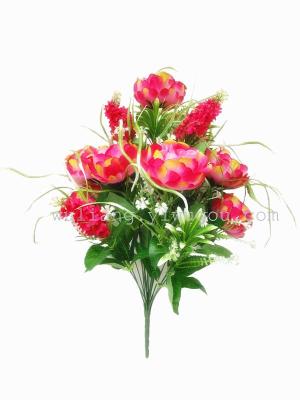 Factory direct simulation of plant roses Home Furnishing wedding decorations can be mixed batch of 18 peony bud