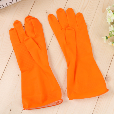 Wash bowl plastic gloves lengthened the latex gloves latex gloves are waterproof and durable.