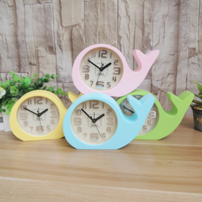 Exquisite Dolphin Alarm Clock Table Clock Photographic Equipment Gift Stereo Digital