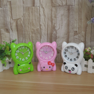 Cute Cartoon Small Animal Alarm Clock Student Bedroom Clock Gift Gift Clock Cartoon Alarm Clock