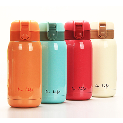 Cute Big Belly Cup Thermos Cup Portable Candy Color Small Water Cup Lady Simple Bullet Cup