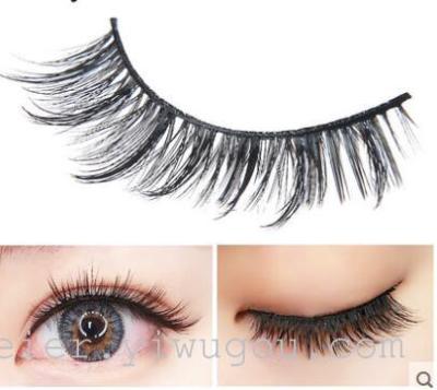 New 3D multi-layered false eyelashes black eyeliner eyelashes natural simulation