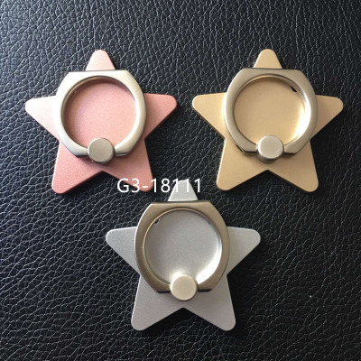 Solid star mobile phone rings sparkling star ring bracket bracket bracket creative lazy ring