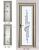 Shower Door Aluminium Alloy Door High-Grade Shower Door Wood Grain Shower Door