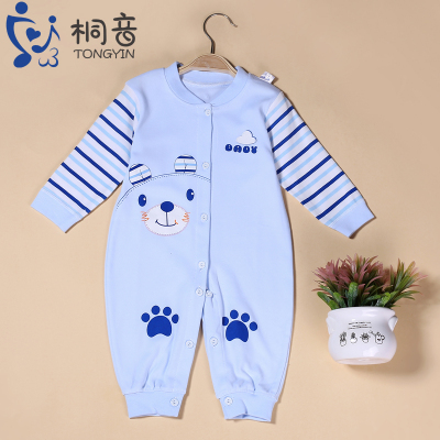 Tongyin Baby Jumpsuit Baby Girl Newborn Long Sleeve 0-3 Months Pure Cotton 6 Autumn 1 Year Old Autumn and Winter