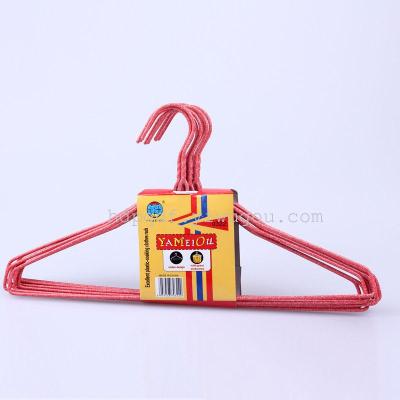 0322 household immersion plastic iron racks dry and wet dual-use non slip plastic hanger factory direct