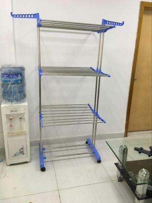 Two - the purpose of three - layer stainless steel hanger towel rack