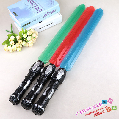 Children light weapon flash sword music night market stall toy wholesale