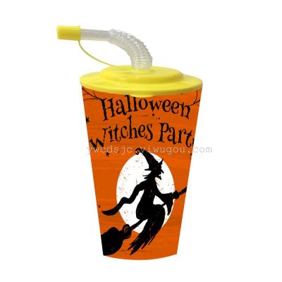 Factory outlet quality PP cup cold drink cup water suction cup Halloween