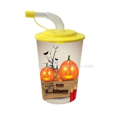 Factory outlet creative PP suction cup 3D cup Halloween daily