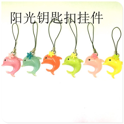 Clean out treasure gift lovely creative cartoon dolphin key pendant factory outlet