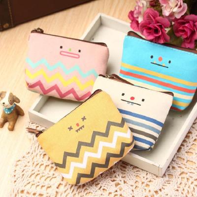 Korean Creative Stationery Pack Cute Smiley Face Pattern Coin Purse Candy Color Coin Bag Student Essential