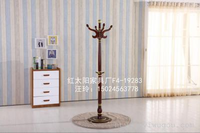 Wood coatrack, fashion red sun furniture floor type hanger, modern Chinese bedroom coatrack1