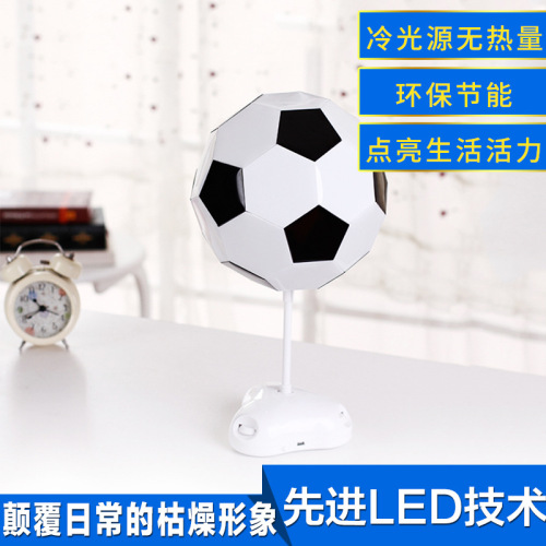foreign trade exclusive creative led small night lamp football led small table lamp usb charging smart colorful color light