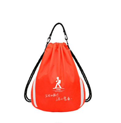 Drawstring Bag Men's and Women's Printing Drawstring Bag Folding Travel Backpack Student Sports Simple Basketball Schoolbag Customization