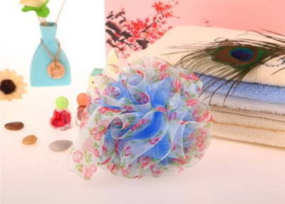 Qingzhi Brand Hot Selling PE Rose Silk Lace Loofah High-Grade Mesh Sponge Customized Mixed Batch