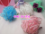 Qingzhi Brand High-End Mesh Sponge Sets of Colorful Silk Ball Shower Net Ball Customization