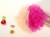 Qingzhi New Loofah Dual-Color Patchwork Mesh Sponge High-Grade Ribbon Lanyard Large Facial Cleanser